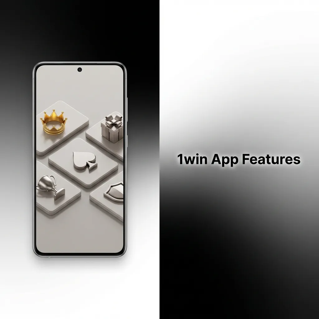 1win mobile app interface showing betting options, casino games, and payment features on smartphone screen