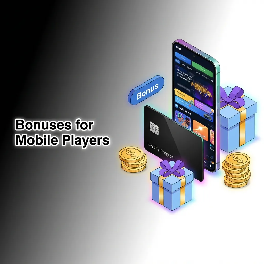 Mobile casino app showing bonus notifications with deposit match percentages and promotional offers interface