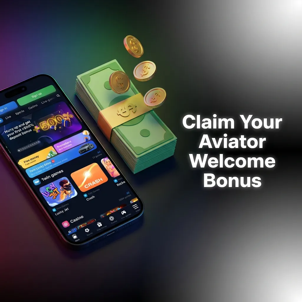 Multi-stage welcome bonus package for Aviator game showing deposit bonuses up to 170% and sports betting extras