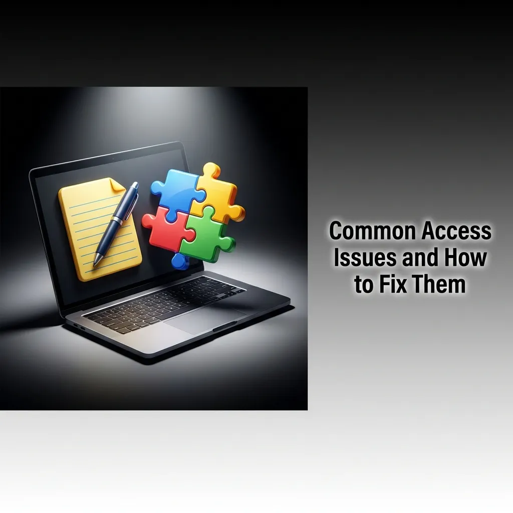 Troubleshooting table showing common login problems like incorrect passwords, blocked accounts, and their step-by-step solutions