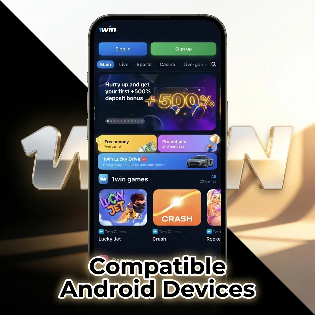 List of compatible Android devices including Samsung Galaxy, Xiaomi Redmi, Realme, Vivo, Oppo, OnePlus, Poco, and Motorola models