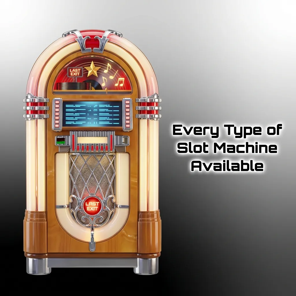 Variety of colorful slot machines showing classic reels, video slots, Megaways, and jackpot games in online casino