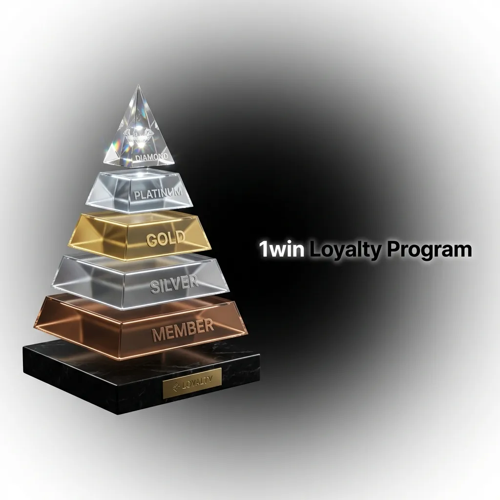 1win loyalty program tiers from Bronze to VIP showing progressive rewards and benefits for consistent players