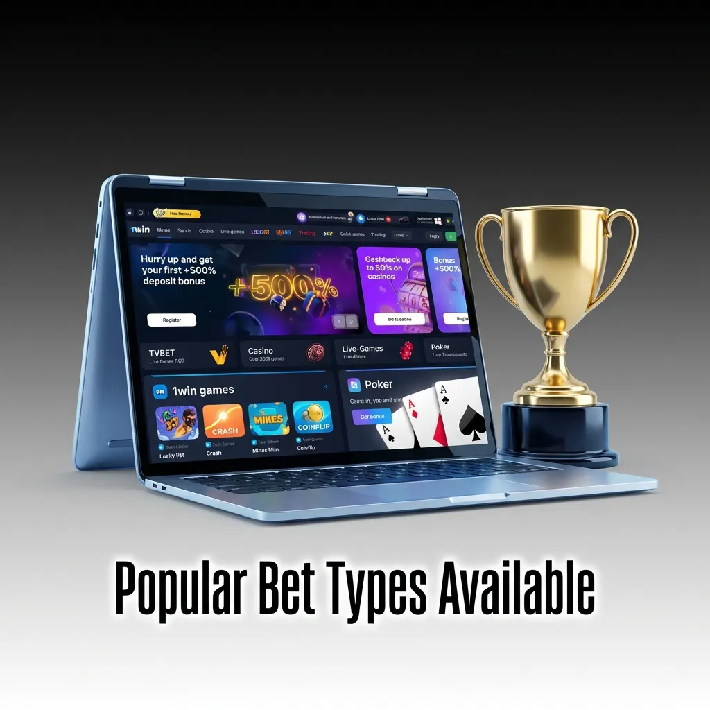 Visual comparison chart showing three betting types: Single Bet, System Bet, and Express Bet with icons and descriptions.