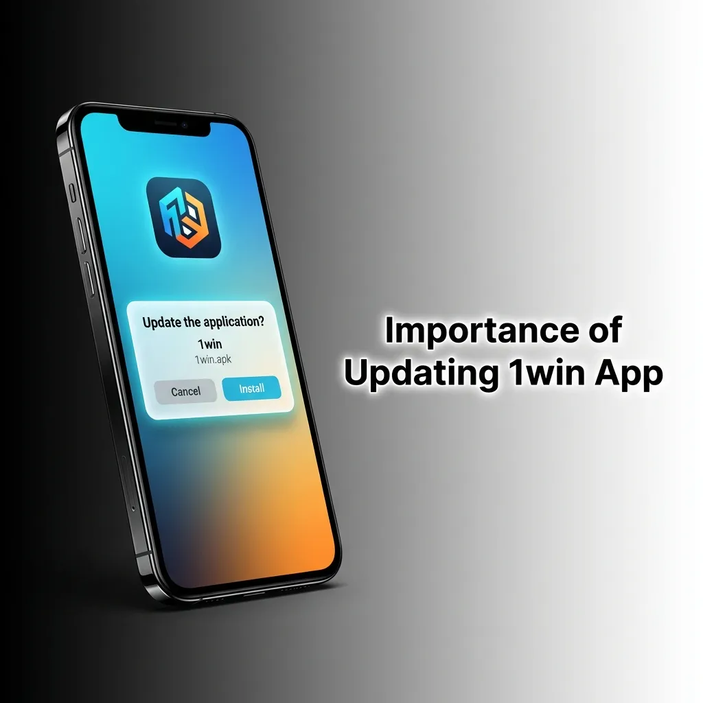 Updated 1win app showing enhanced security features, improved performance, and access to latest betting markets